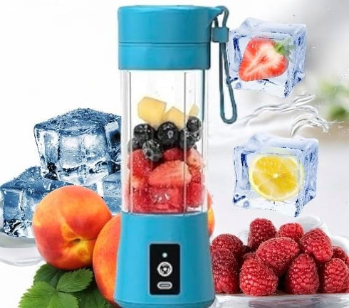 Portable Blender, Personal size blender for Shakes and Smoothies with USB Rechargeable, 380Ml blender Cup With 6 Blades, Handheld Blender Suitable...