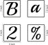 3 Inch Alphabet Letter Stencils for Painting - 70 Pack Letter and Number Stencil Templates with Signs for Painting on Wood, Reusable Cursive Lette...