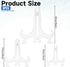 Plastic Easels 4/6/8 Inches Acrylic Plate Stand Multiple Sizes Easel Stands Clear Display Stand Decorative Plate Holders for Picture, Photo, Frame...