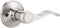 Probrico Wave Style Handle Dummy Leverset Left/Right Hand Door Knobs, Satin Nickel Finish...