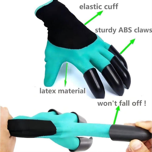 Clawed gardening gloves,Anti slip gloves for excavation and weeding,Gardening claw gloves,Used for garden operations...