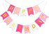 Roseo Pink Happy Birthday Banner Signs Golden Sparkle Funny Birthday Party Supplies for Girls Party Decorations Nursery Decorations 13 Pieces...