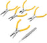 Jewelry Pliers, 5Pcs Professional Jewelry Pliers Tools Kit Includes Round Nose Pliers, Bent Nose Pliers, Needle Nose Pliers, Flat Nose Pliers for ...