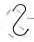 10 Pack 4.7 Inches Extra Large S Shape Hooks Heavy-Duty Metal Hanging Hooks Apply Kitchenware Bathroom Utensils Plants Towels Gardening Multiple u...