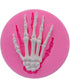 Hand Bone Shape Silicone Molds for Halloween Cake Decorating Tools DIY Chocolate Candy Cookies Biscuits Gum Fondant Pudding Cupcake Baking Mold, H...