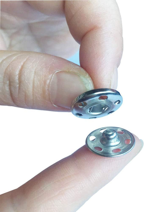Sewing Snaps 90Sets 3 Sizes Sew on Buttons Metal Fastener Buttons Press Button for Sewing Clothing Silvery and Black (10mm/14mm/16mm silvery 90set...