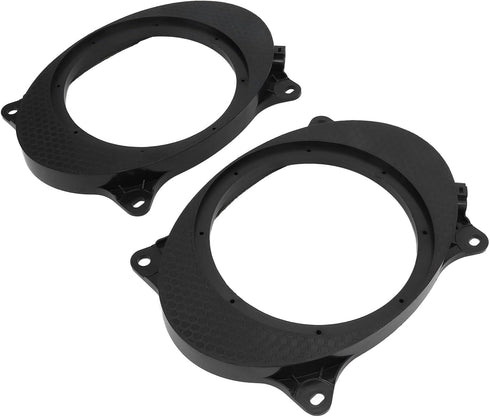 1/2 Car Speaker Adapter,6X9 Car Speakers,Ring Speaker Adapter Spacer,2pcs 6.5inch Black Speaker Adapter Bracket Ring,Speaker Adapter Spacers Brack...