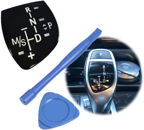 Car Gear Sticker Shift Knob Panel Cover for BMW Models X1 X3 X5 X6 F01 F10 F30 F35 F18 GT 1 3 5 6 7 Series Short Type...