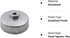 Heavy Duty 74mm Oil Filter Wrench, Silver, Aluminum, Fits Volkswagen, Mercedes Benz, Audi, Porsche, Mazda, Sprinter and More...