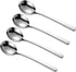 Soup Spoons,Bouillon Spoons SUS 304 Stainless Steel Large,Thick Heavy Duty,Round Spoons,Dishwasher Safe,7.7 x 1.8 Inch Set of 4 (Silver)...