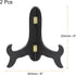 uxcell 2pcs 8" Easel Plate Holder, Wooden Folding Display Stand Black for Decorative Picture Frame...