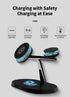 Magnetic Wireless Charging Station, 3 in 1 Wireless Charger for Phone 15W Charger Holder Support for Phone 15 14 13 12 Pro Max, Watch 9/8/7/6/SE/5...