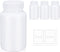 Empty Plastic Pill Bottle Medicine Bottles Reagent Chemical Container with Smooth Screw Lid For Liquid Solid Powder (200cc 4pack)...