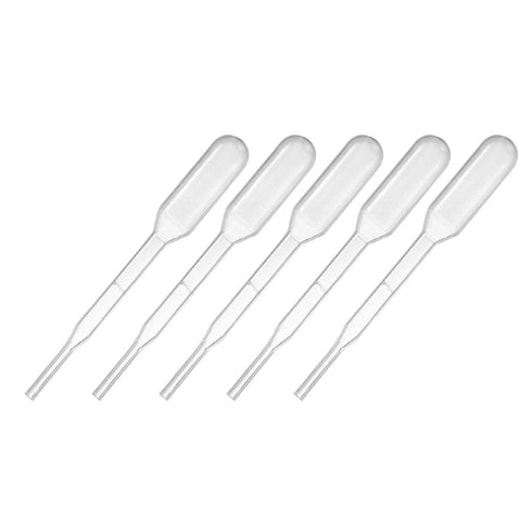uxcell 20 Pcs Plastic Disposable Pipettes 0.2ml, Clear Transfer Pipettes, 61mm Length, Liquid Dropper for Lab...