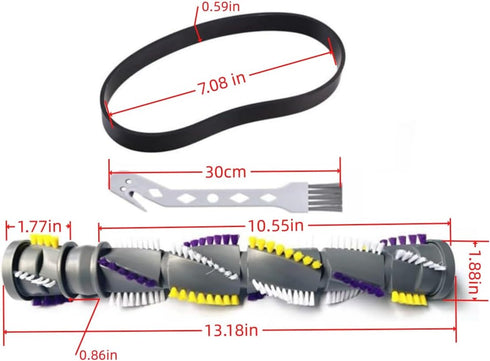 Vacuum Cleaner Brush Roll Belt for Bissell Cleanview Swivel Pet Parts 2252 2254 2486 2489 22543 24899 1327 1333 Replace Part No. 1604545...