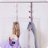 5 Layers Over The Door Hook Organizer Rack Hanger Backpack Handbag Door Hook, Pack of 2 (Black)...