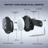 Airtag Dog Collar Holder Waterproof Dog Airtag Holder Ultra-Durable Lightweight Full Body Covered Anti-Lost Apple Air Tag Case for Dog & Cat Colla...