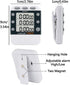 Digital Dual Kitchen Timer for Cooking, 3 Channels Count Down/up Triple Multi Timers for Food, Magnetic Memory-Preset Large-Display Adjustable Ala...