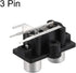uxcell AV Concentric Outlet 2 RCA Female Jack 3-Pin Connector Socket Panel Mount 2pcs...