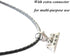 Genuine Black Leather Necklace 38mm of Series 3 2 1 / 40mm of Series 4 All Versions New Smartwatch Double Loop Two Way Cowhide Watch Strap Neckban...