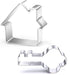 Small Key and House Cookie Cutters Set - Stainless Steel...