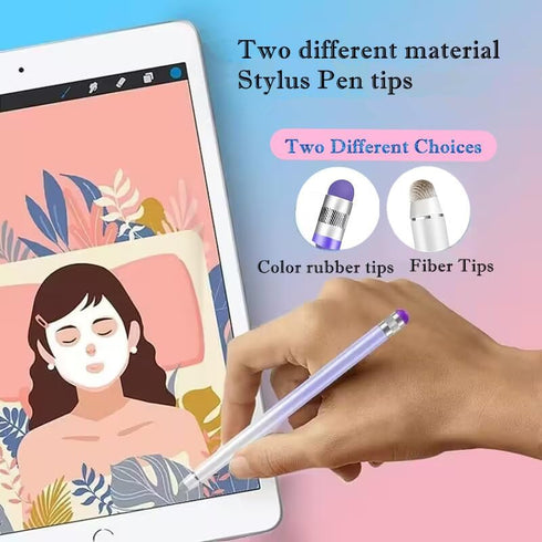 7 Pack Stylus Pens for Touch Screens,Smozer 2 in 1 Fiber Tips+Rubber Tips Touchscreen Pen for iPad iPhone Tablets Samsung Galaxy All Universal Tou...
