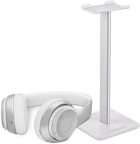 Headphone Stand Headset Holder Gaming Headset Holder with Aluminum Supporting Bar Flexible Headrest Anti-Slip Earphone Stand for All Headphones, W...
