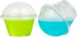 Golden Apple, 7oz-50sets Clear Plastic Dessert Cups, Parfait Cups with Dome lids No Hole...