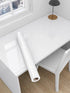 Glossy White Wallpaper peel and Stick Wallpaper Shiny Self Adhesive Removable Wallpaper,15.8" X 197"Waterproof Countertop Paper White Contact Pape...