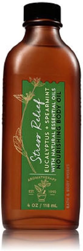 Bath & Body Works Nourishing Body Oil (STRESS RELIEF- Eucalyptus Spearmint)...