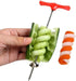 Vegetables Spiral Knife Carving Tool Potato Carrot Cucumber Salad Chopper Manual Spiral Screw Slicer Cutter Spiralizer (6.5 inches, 1 PCS)...