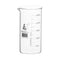 EISCO Beaker, 250ml - Tall Form with Spout - White, 25ml Graduations - Borosilicate 3.3 Glass...