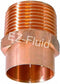 EZ-FLUID Plumbing 1-1/4" C X MIP LF Copper Male Adapter Pressure Copper Fittings,Sweat Solder Connection for Residential,Commercial Copper Pipe. (...