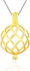 925 Sterling Silver Twisted Ball Cage Pendants Crafting Charm for DIY Necklace Bracelet Jewelry Making...