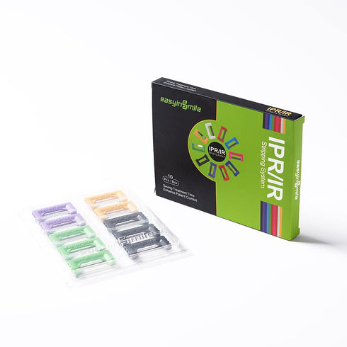 Orthodontic Interproximal Reduction Strips 10PCS Dental IPR/IR Striping System Teeth Polishing Strip Single-Hand Use Tooth Enamel Repair Kit(IPR S...
