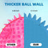 4.5” Heavy Duty Squeaky Dog Balls Toys for Medium Large Dogs 4 Pack Indestructible Dog Toys for Aggressive Chewers Spike Dog Balls for Clean Teeth...