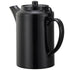 Service Ideas TST612BL Double wall Teapot with Tether, Plastic, 16 oz., Black...