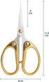 4.5" Cute Embroidery Scissors with Curved Tip for Sewing, Small Stainless Steel Sharp Scissors Craft Shear for DIY Craft Art Work Sewing Handicraf...
