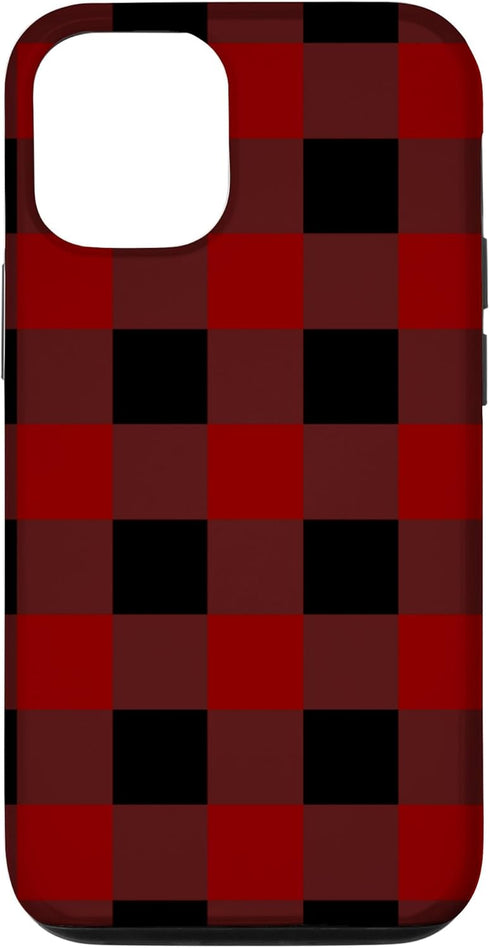 iPhone 12/12 Pro Buffalo Plaid Check Tartan Pattern Lumberjack Flannel Case...