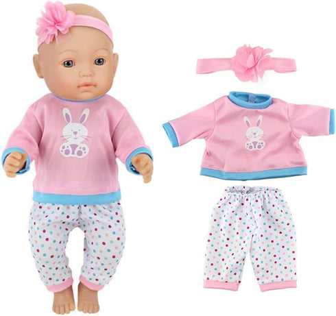Doll Clothes 4 Sets Doll Fashion Outfits Fit for 43 cm New Born Baby Dolls 14-16-17 Inch Baby Dolls 15 inch Dolls 18 inch Dolls?No Doll...