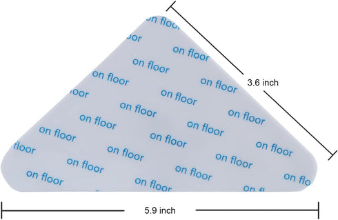 Rug Gripper Tape for Hardwood Floors and Tiles?8 PCS Non- Slip Rug Pads Double Sided Carpet Tape Rug Corner Grippers for Area Rugs Washable Reusab...