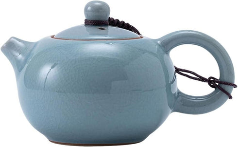 Amosfun Ceramic Teapot Small Porcelain Teapot Chinese Kungfu Tea Pot Blooming Loose Leaf Teapot Boiling Hot Water Teakettle for Tea Coffee Milk...