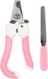 Pet Nail Clippers and Trimmer with Free Nail File Sturdy Non Slip Handles Professional Safety Guard to Avoid Over-Cutting for Cat Dog Puppy Rabbit...