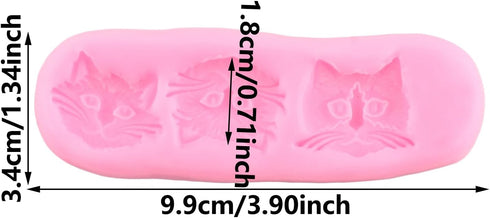 Cat Silicone Fondant Molds For Cake Decorating Cupcake Topper Candy Chocolate Polymer Clay Gum Paste...