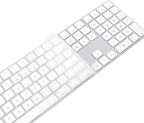 ProElife Keyboard Cover Skin for 2018-2017 Apple Magic Keyboard with Numeric Keypad A1843 US Enter MQ052LL/A Wireless Bluetooth Keyboard Ultra Thi...