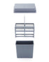 QWORK Microscope Slides Staining Jar and Rack, 2 Pcs 24-Slots, Grey...