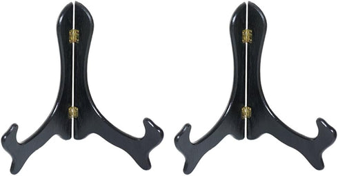 Artliving Black 6 Inch Wood-like Easels Plate Stand Holder Display Stands -Set of 2...