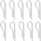 100pcs U Shape Clear Durable Plastic Alligator Clips Shirts Folding Ties Socks Pants Hold Garments in Place...