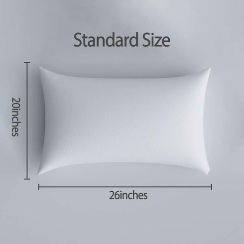 HAPPYMOON Microfiber Pillowcases Standard with Zipper Set of 2 - Breathable Zippered Pillow Covers for Hair and Skin, Soft Brushed Pillow Cases 2 ...