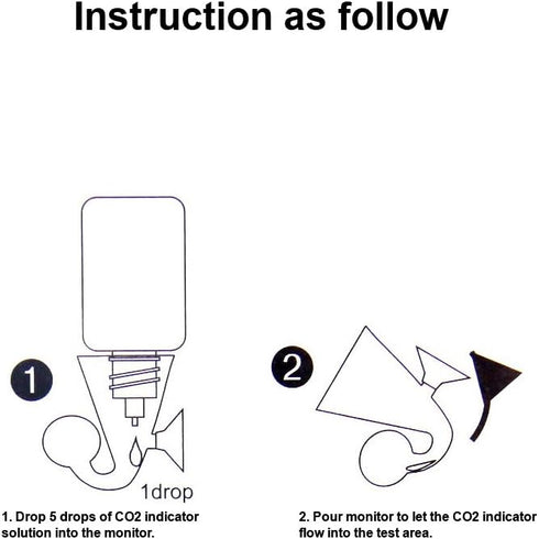 Senzeal CO2 Drop Checker Glass Aquarium Monitor CO2 Indicator for Planted Fish Tank...